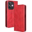 Чехол Deexe Retro Style для OPPO A3x / A3 / A40m - Red (365302R)