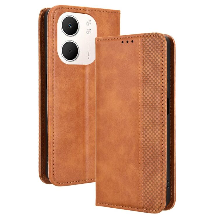 Чохол Deexe Retro Style для OPPO A5x - Brown: фото 1 з 16