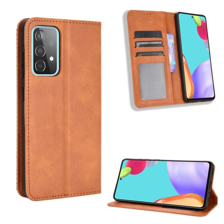 Чохол Deexe Retro Style для Samsung Galaxy A52 (A525) / A52s (A528) - Brown: фото 2 з 17