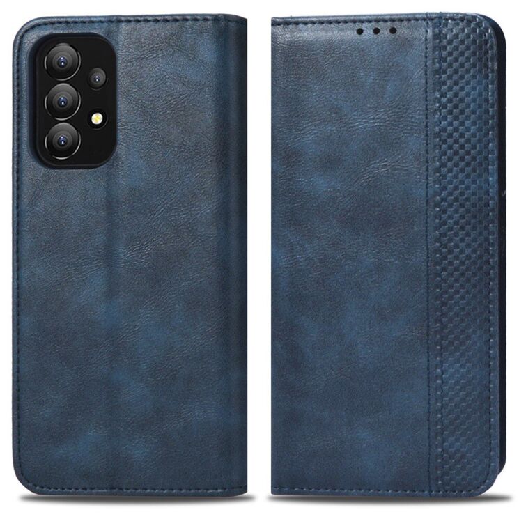 Чехол Deexe Retro Style для Samsung Galaxy A73 - Blue: фото 2 из 8