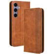 Чехол Deexe Retro Style для Samsung Galaxy S24 Plus - Brown (343478Z)