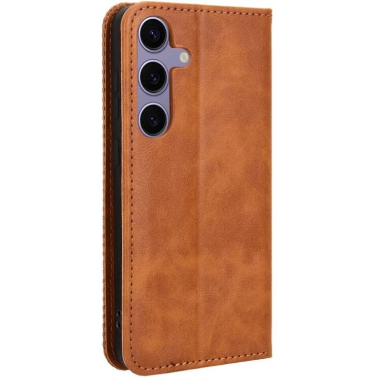 Чехол Deexe Retro Style для Samsung Galaxy S24 Plus - Brown: фото 6 из 7