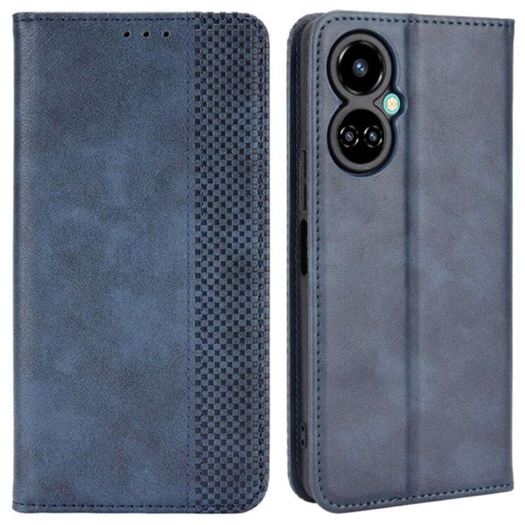 Чехол Deexe Retro Style для Tecno Camon 19 Pro (CI8n) - Blue: фото 1 из 8