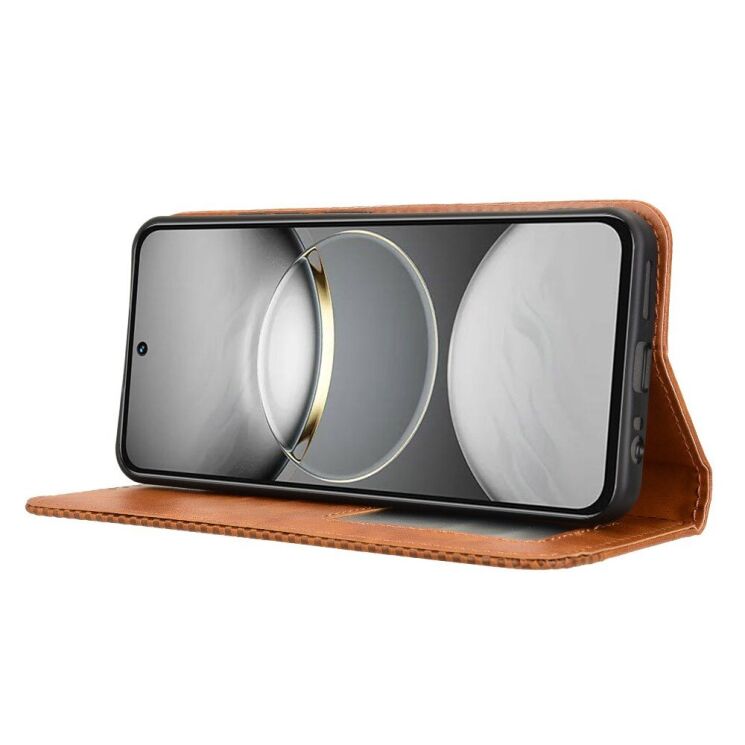 Чехол Deexe Retro Style для TECNO Spark 30 Pro - Brown: фото 3 из 8