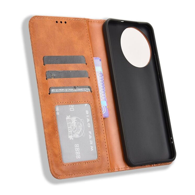 Чехол Deexe Retro Style для TECNO Spark 30 Pro - Brown: фото 4 из 8