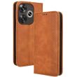 Чехол Deexe Retro Style для Xiaomi Poco F6 - Brown (355002Z)