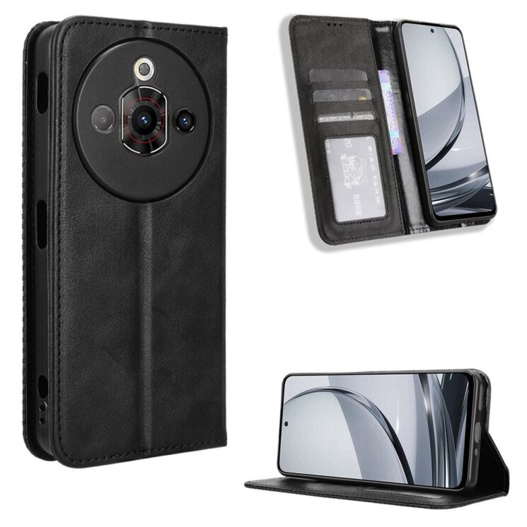 Чохол Deexe Retro Style для ZTE Nubia Focus Pro - Black: фото 7 з 8