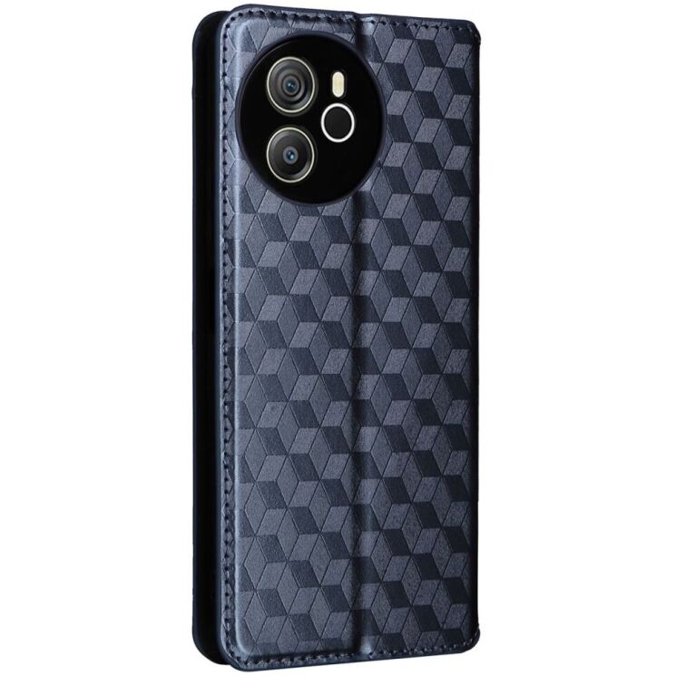 Чехол Deexe Rhombus Book для Blackview Shark 8 / Oscal Tiger 12 - Blue: фото 6 из 6
