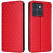 Чохол Deexe Rhombus Book для Motorola Edge 70 - Red (402107R)