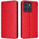 Чохол Deexe Rhombus Book для Motorola Edge 70 - Red (402107R). Фото 1 з 10
