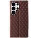Чехол Deexe Rhombus Book для Samsung Galaxy S26 Ultra - Brown (404414Z). Фото 7 из 7