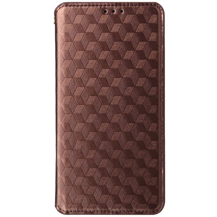 Чехол Deexe Rhombus Book для Samsung Galaxy S26 Ultra - Brown: фото 6 из 7