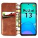 Чехол Deexe Rhombus Book для Xiaomi Redmi 13 - Brown (358902Z). Фото 2 из 9
