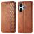 Чехол Deexe Rhombus Book для Xiaomi Redmi 13 - Brown: фото 1 из 9