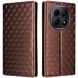 Чехол Deexe Rhombus Book для Xiaomi Redmi Note 15 (4G/5G) / Poco M8 - Brown (404635Z). Фото 1 из 8