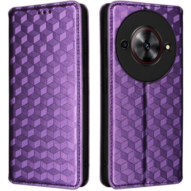 Чехол Deexe Rhombus Book для ZTE Nubia Focus - Purple: фото 1 из 9