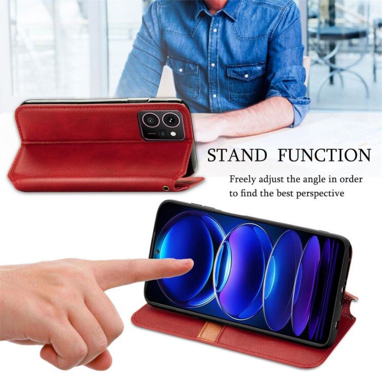 Чехол Deexe Rhombus Wallet для HMD Skyline - Blue: фото 9 из 9