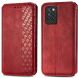 Чехол Deexe Rhombus Wallet для Infinix Note 10 Pro (X695C) - Red (299420R). Фото 2 из 7