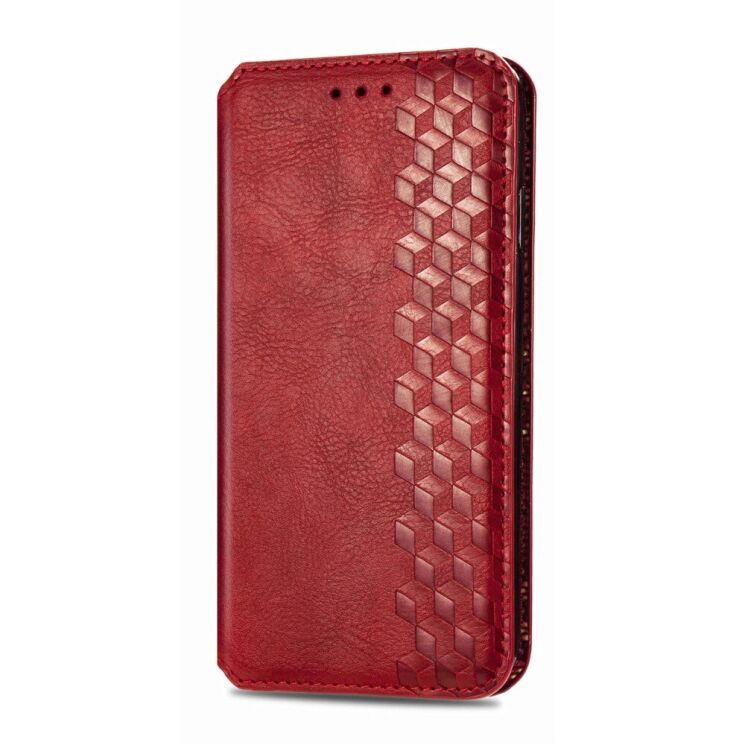 Чехол Deexe Rhombus Wallet для Motorola Edge 20 - Red: фото 3 из 10