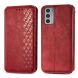 Чехол Deexe Rhombus Wallet для Motorola Edge 20 - Red (289008R). Фото 2 из 10