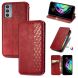 Чехол Deexe Rhombus Wallet для Motorola Edge 20 - Red (289008R). Фото 1 из 10