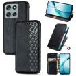 Чехол Deexe Rhombus Wallet для Motorola Moto G56 - Black (383129B)