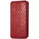 Чехол Deexe Rhombus Wallet для Motorola Moto G75 - Red (367822R). Фото 5 из 6