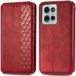 Чехол Deexe Rhombus Wallet для Motorola Moto G75 - Red (367822R)