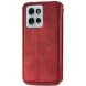 Чехол Deexe Rhombus Wallet для Motorola Moto G75 - Red (367822R). Фото 4 из 6