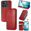 Чохол Deexe Rhombus Wallet для Motorola Moto G86 - Red (383323R)