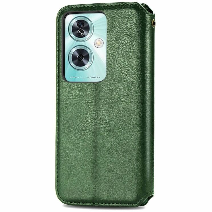 Чехол Deexe Rhombus Wallet для OnePlus Nord N30 SE - Green: фото 5 из 6