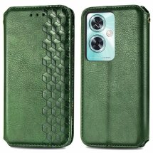 Чехол Deexe Rhombus Wallet для OnePlus Nord N30 SE - Green: фото 1 из 6