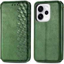 Чехол Deexe Rhombus Wallet для OPPO Reno 15 F/FS - Green: фото 1 из 10