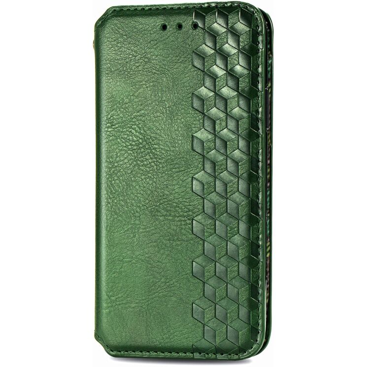 Чехол Deexe Rhombus Wallet для OPPO Reno 15 F/FS - Green: фото 5 из 10