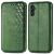 Чехол Deexe Rhombus Wallet для Samsung Galaxy A24 (A245) - Green: фото 1 из 6