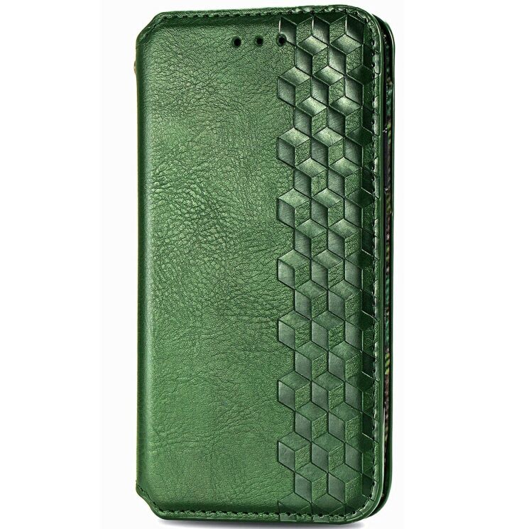 Чехол Deexe Rhombus Wallet для Samsung Galaxy S26 Plus - Green: фото 4 из 6