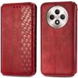 Чохол Deexe Rhombus Wallet для TECNO Spark 30C - Red (361715R)