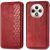 Чехол Deexe Rhombus Wallet для TECNO Spark 30C - Red: фото 1 из 6