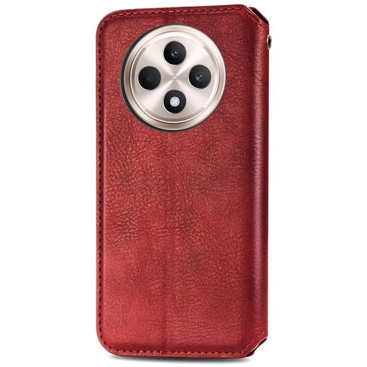 Чохол Deexe Rhombus Wallet для TECNO Spark 30C - Red: фото 4 з 6
