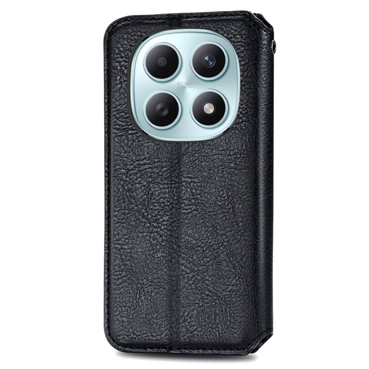 Чехол Deexe Rhombus Wallet для Xiaomi Redmi Note 15 (4G/5G) / Poco M8 5G - Black: фото 5 из 10