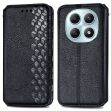 Чехол Deexe Rhombus Wallet для Xiaomi Redmi Note 15 (4G/5G) / Poco M8 5G - Black (404652B)