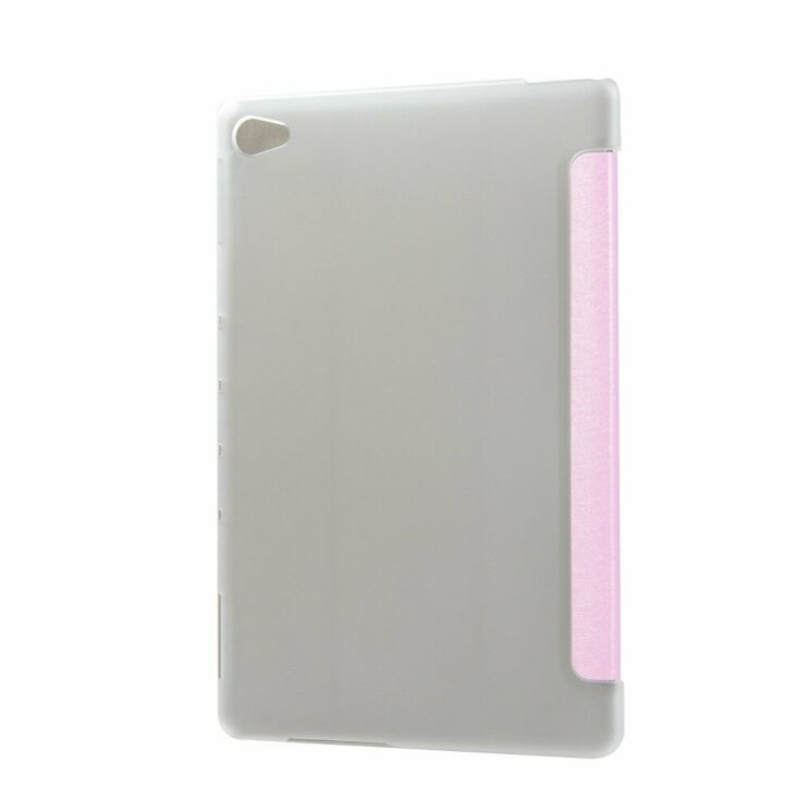 Чехол Deexe Silk Texture для Huawei MediaPad M5 Lite 10 - Pink: фото 2 из 2