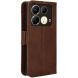 Чехол Deexe Wallet Stand для Infinix Note 40 - Brown (351418Z). Фото 6 из 7