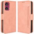 Чехол Deexe Wallet Stand для Motorola Edge 50 Fusion - Pink (354242P)