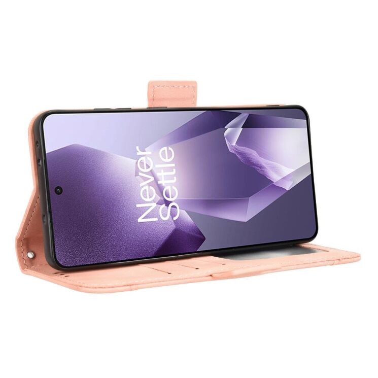 Чехол Deexe Wallet Stand для OnePlus 13R / Ace 5 / Ace 5 Pro - Pink: фото 4 из 7