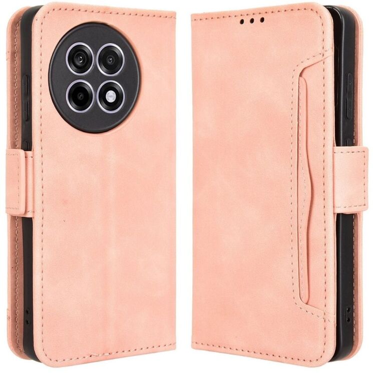 Чехол Deexe Wallet Stand для OnePlus 13R / Ace 5 / Ace 5 Pro - Pink: фото 1 из 7