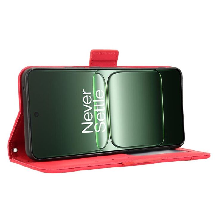 Чохол Deexe Wallet Stand для OnePlus Nord CE 5 / Ace 5 Racing - Red: фото 7 з 14