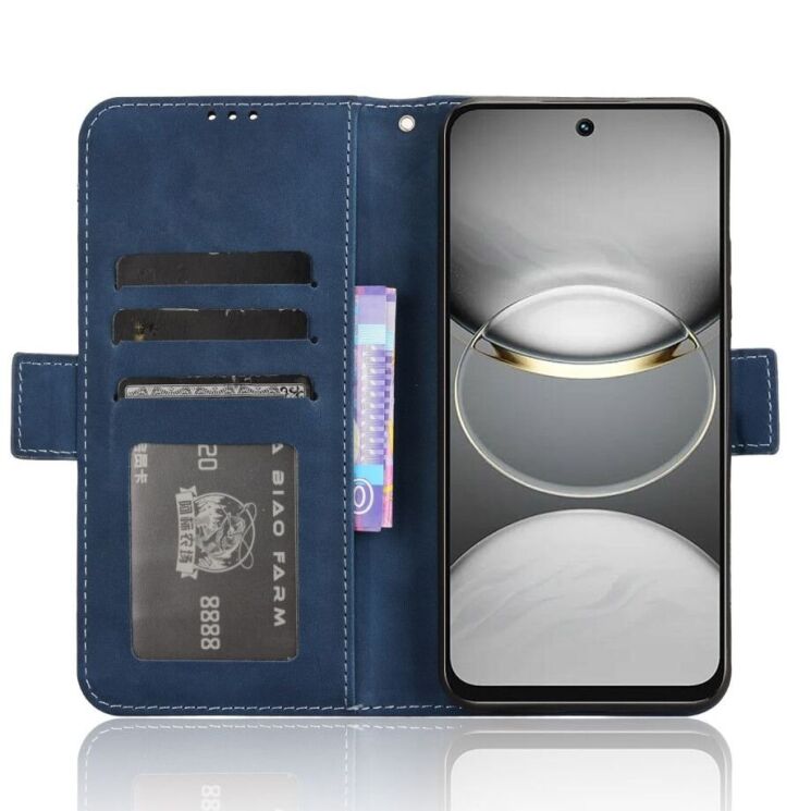 Чехол Deexe Wallet Stand для TECNO Spark 30C - Blue: фото 3 из 7