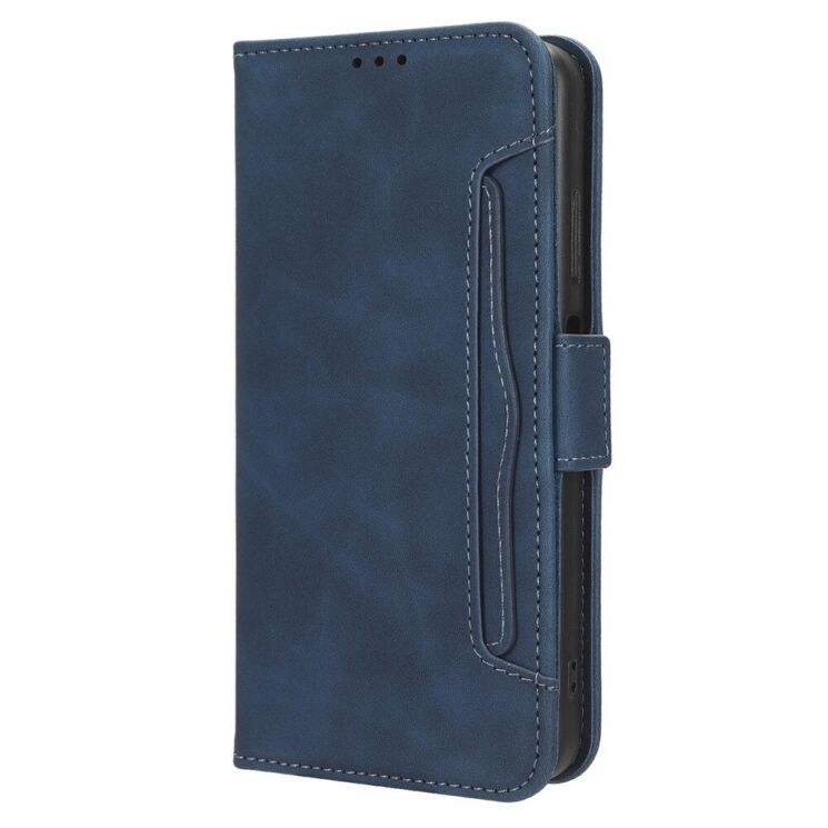 Чехол Deexe Wallet Stand для Xiaomi Poco X6 Pro - Blue: фото 6 из 7