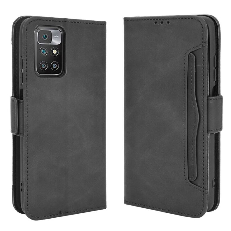 Чехол Deexe Wallet Stand для Xiaomi Redmi 10 / 10 (2022) / 10 Prime - Black: фото 2 из 11